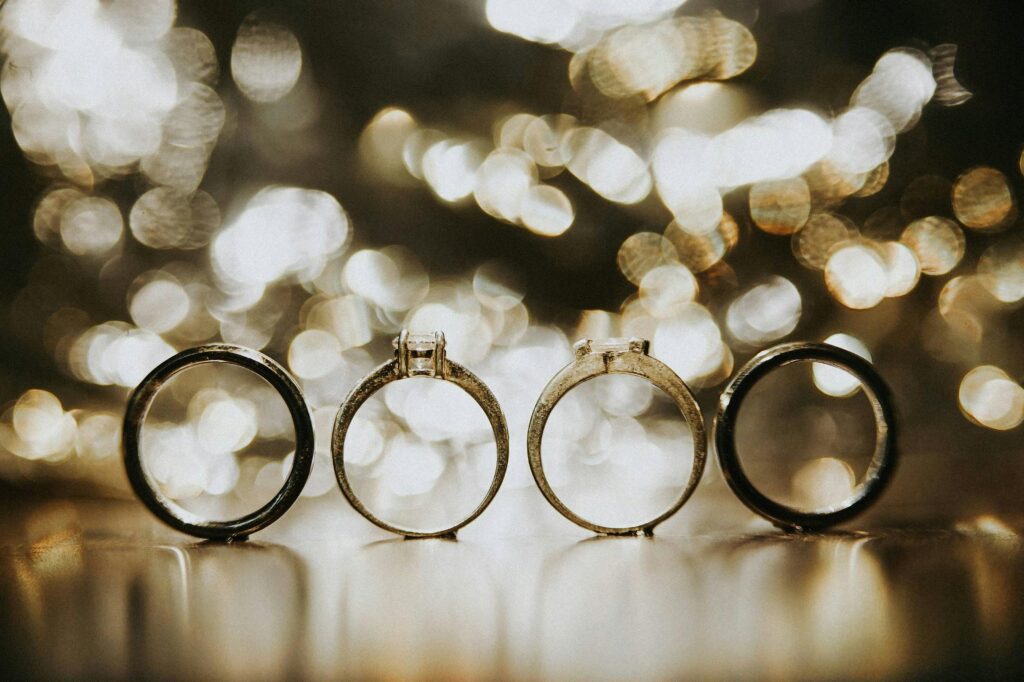 wedding rings and engagement rings