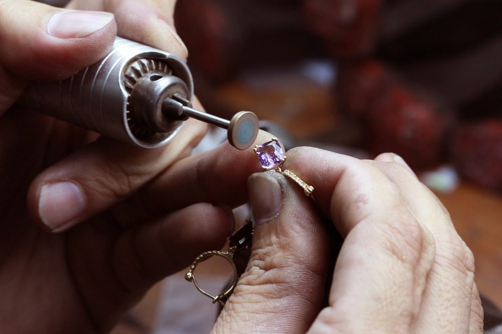 Custom Jewellery being made